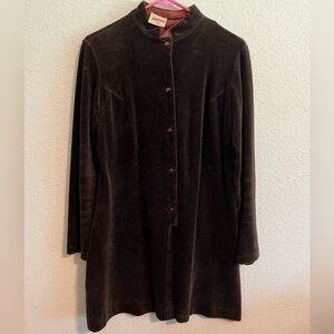 📚 Vintage Ardee 1960s Velvet Brown Jacket Size Small